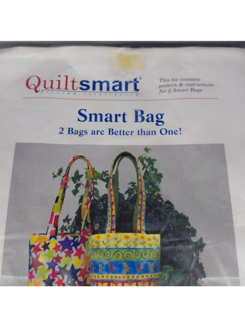 Quiltsmart Smart Bag Purse Tote Pattern Printed Interfacing Sewing Craft Kit - Picture 3 of 5